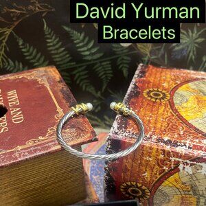 D̲a̲v̲i̲d̲ ̲Y̲u̲r̲m̲a̲n̲ 18k Gold Pearl And Diamond Cable Bracelet